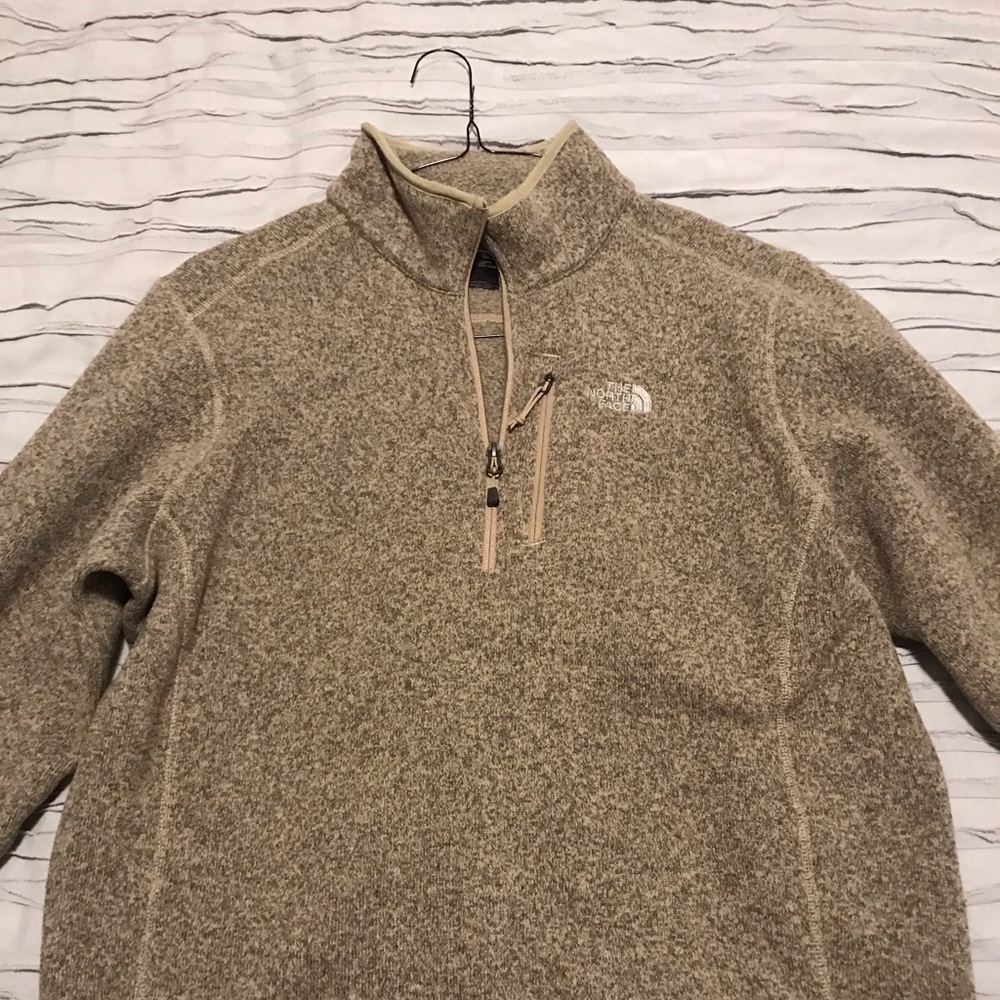 North face zip fleece pullover
